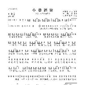 小巷酒馆_歌曲简谱