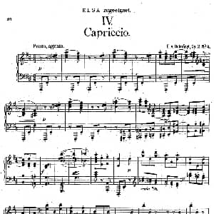 Four Pieces 4首小品 Op.2 钢琴谱 厄恩斯特 凡 多南依