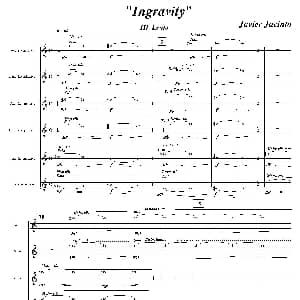 Ingravity 第三乐章 总谱 Javier Jacinto