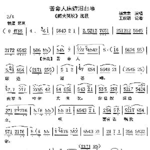 眉户 苦命人床边泪悲啼 鳏夫哭坟 选段 杨荣荣
