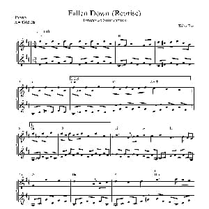 Fallen Down Reprise 钢琴谱