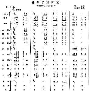 鄂尔多斯舞曲 总谱 明太