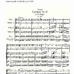 Symphony No.12 in G Major, K.110 G大调第十二交响曲K.110