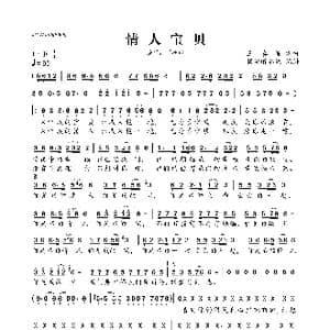 情人宝贝_歌曲简谱_词曲:王喜波 王喜波